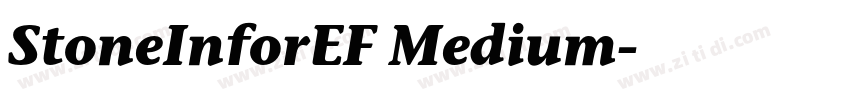 StoneInforEF Medium字体转换